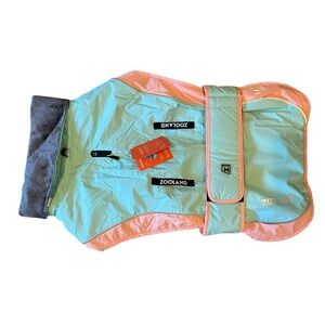 Zooland OUTDOOR Pet Jacket in Mint and Peach Size XXL